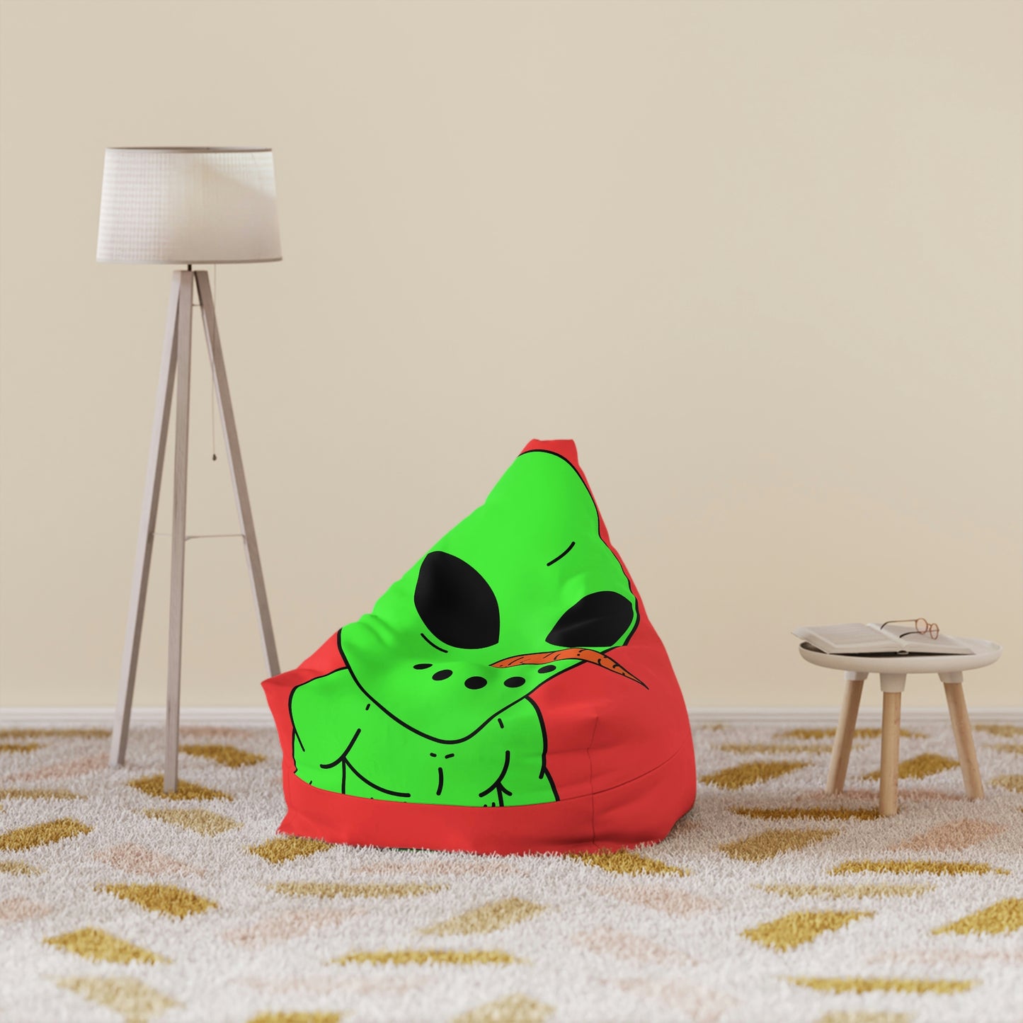 Veggie Visi Alien Vegetable Visitor Bean Bag Chair Cover