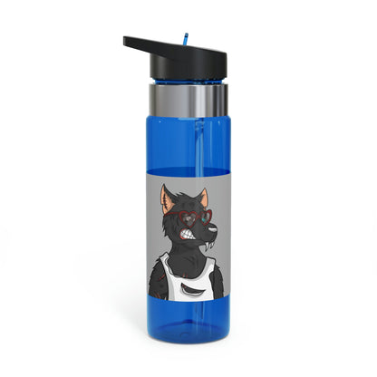 Heart Valentine Black Wolf Cyborg Kensington Tritan™ Sport Bottle, 20oz