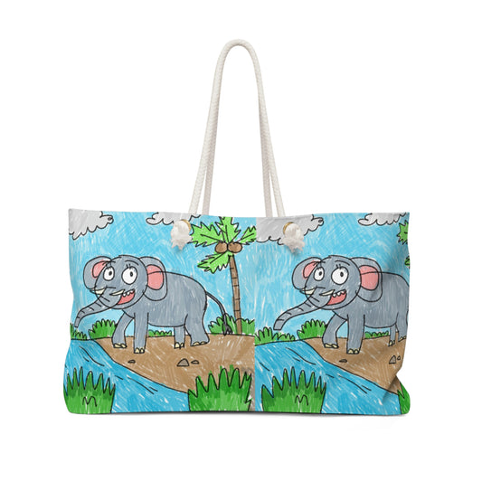 Elefante Elephant King Safari Animal Weekender Bag