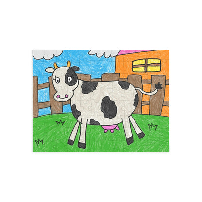 Cow Milk Farm Animal  Character Puzzle (96, 252, 500, 1000-Piece)