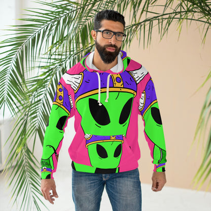 Pipa de fumar vikinga Space Alien AOP Sudadera con capucha unisex 