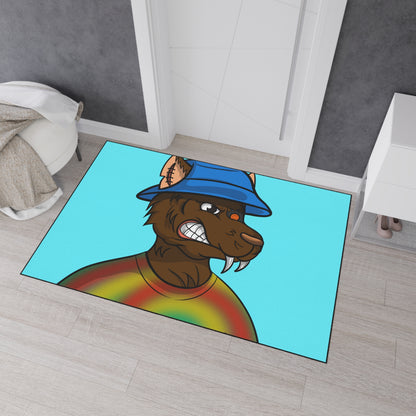 tiedye Werewolve wolf Heavy Duty Floor Mat