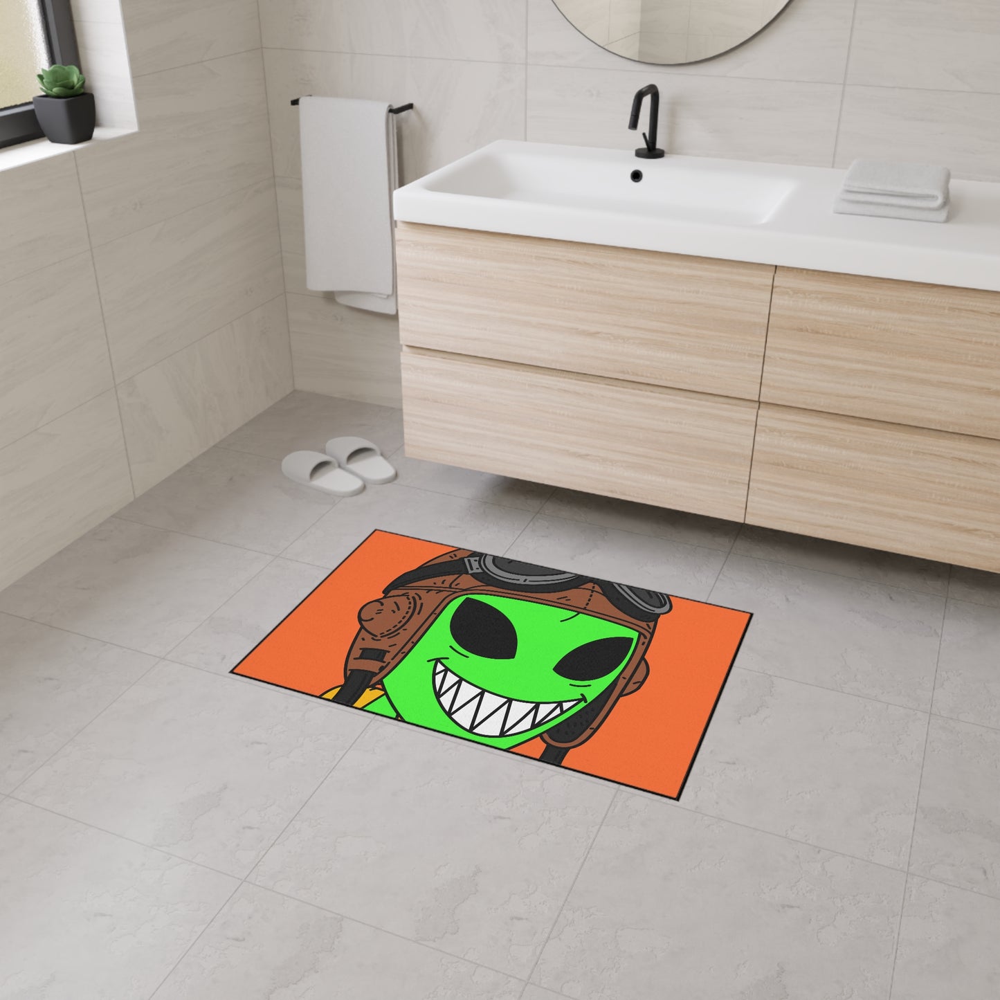 Pilot Aviator Airplane Helicopter UFO Space Force Captain Visitor Alien Heavy Duty Floor Mat