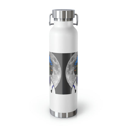 Full Moon Cyborg Werewolve Wolf Copper Vacuum Insulated Bottle, 22oz