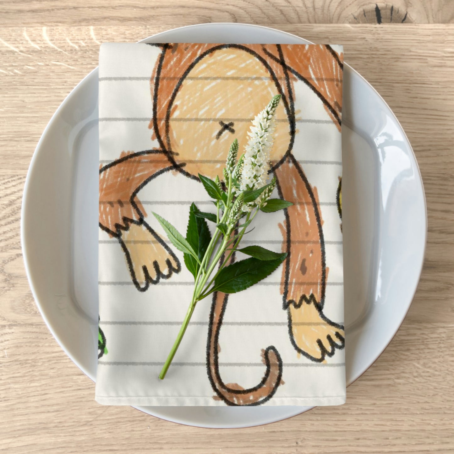 Graphic Monkey - Fun Zoo Clothing for Ape Lovers Napkins