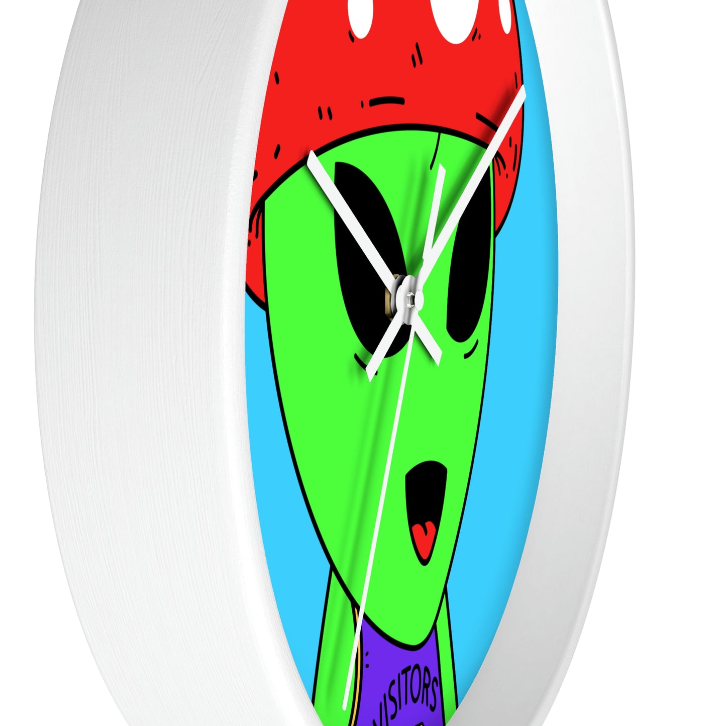 Healthy Sport Jersey Mushroom Alien Wall clock