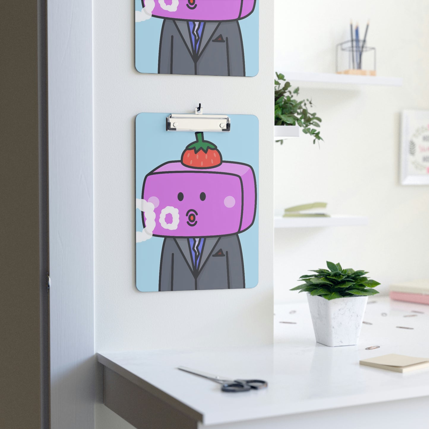 Strawberry Fruit Head Block Clipboard