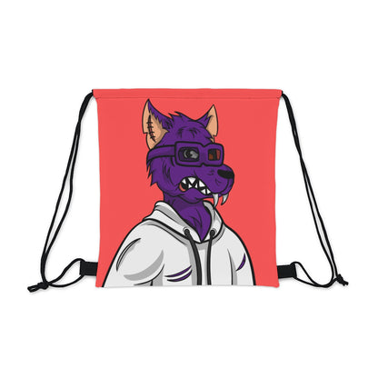 Wolf Cyborg Werewolf Classy Purple Fur White Hoodie Sweatshirt Outdoor Drawstring Bag