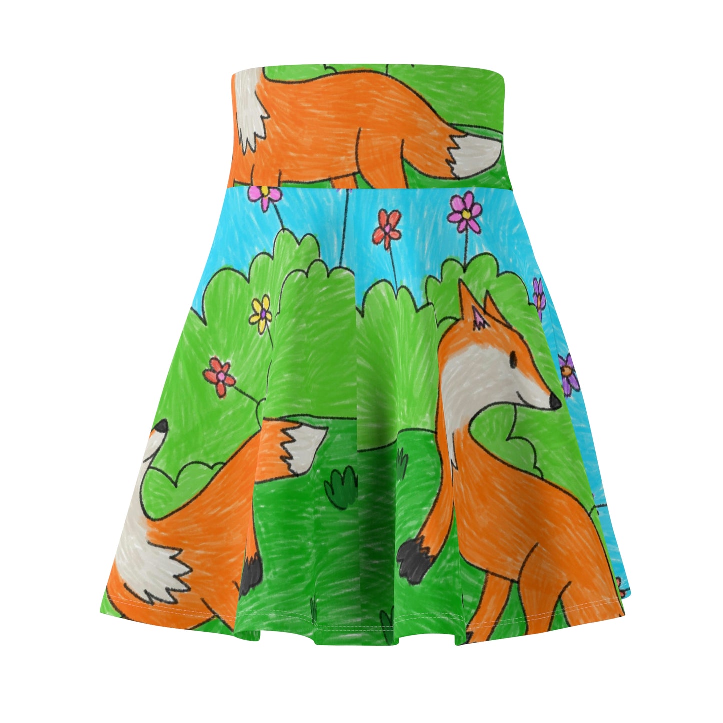 Fox Woodland Animal Foxy レディース スケーター スカート