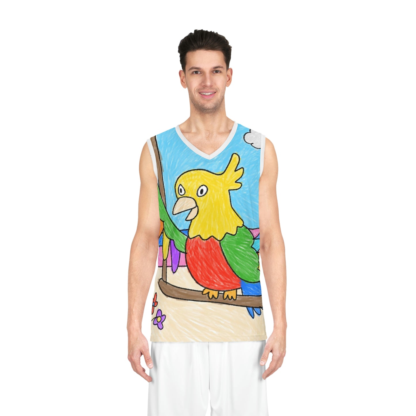 Animal Lover Parrot Perfect Gift for Parrot Owners Basketball Jersey (AOP)