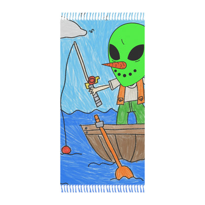 Sea Fish Hunter Veggie Visi Vegetable Visitor Alien Boho Beach Cloth