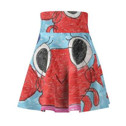 Lobster Crab Graphic Sea Lovers Women's Skater Skirt