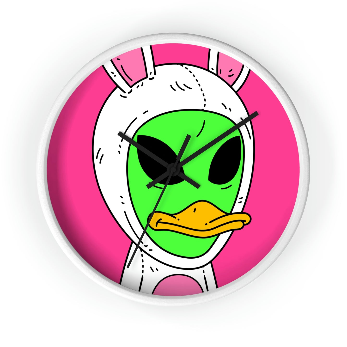 Duck Bunny Alien Wall clock