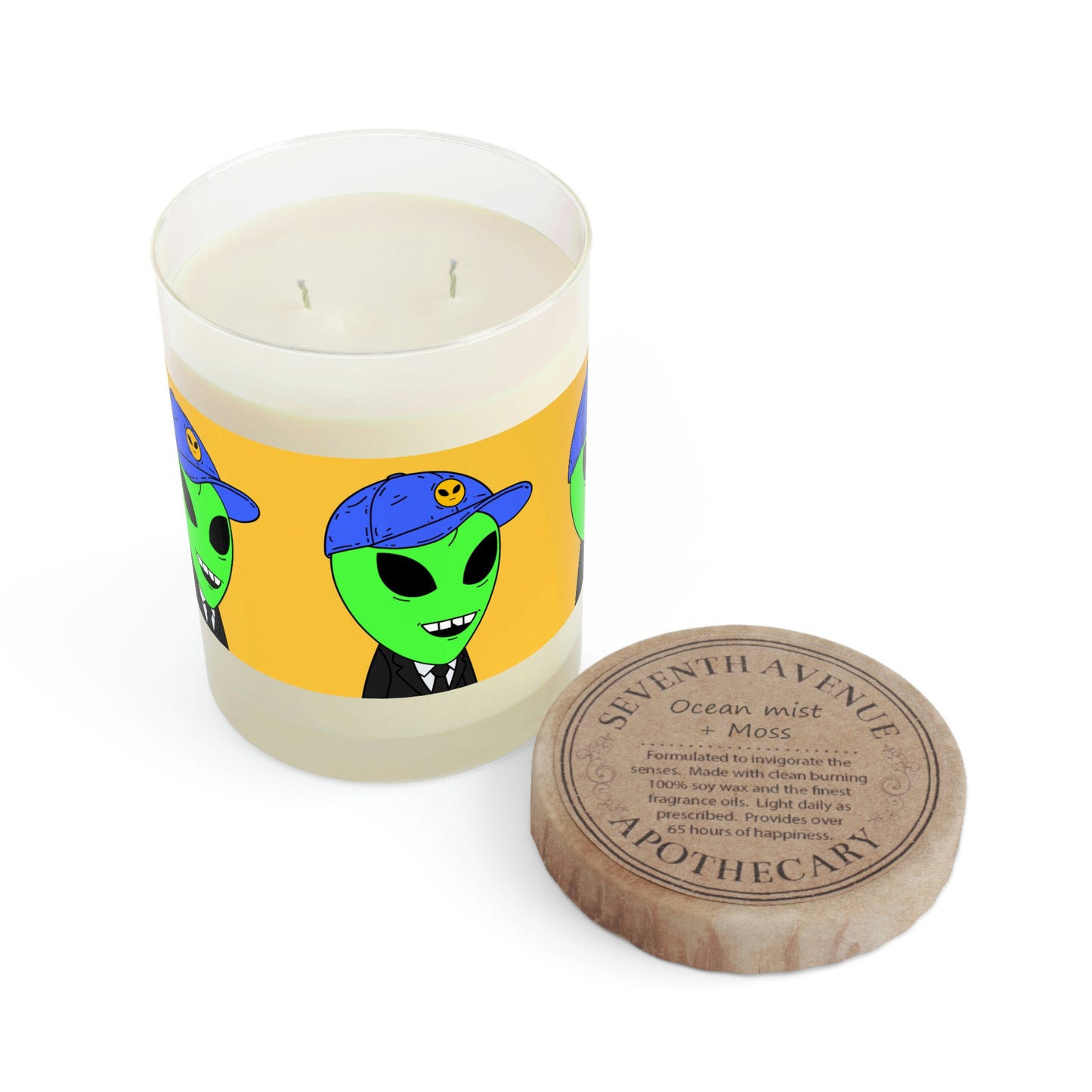 Alien Business Tycoon Visitor Scented Candle - Full Glass, 11oz