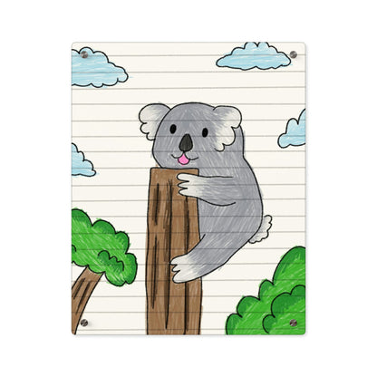 Koala Bear Animal Tree Climber Acrylic Wall Art Panels