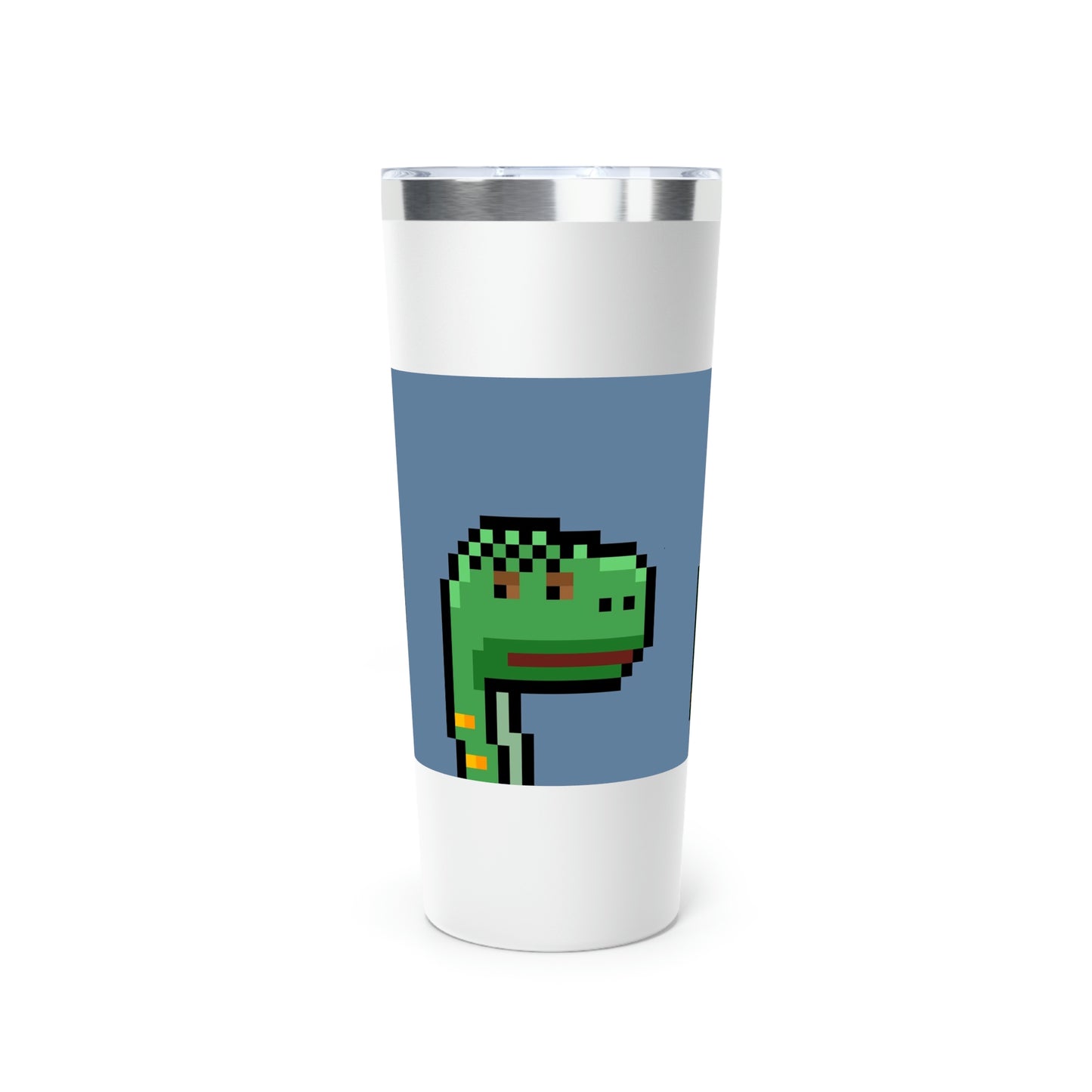 Dinosaur Dino Pixel Copper Vacuum Insulated Tumbler, 22oz