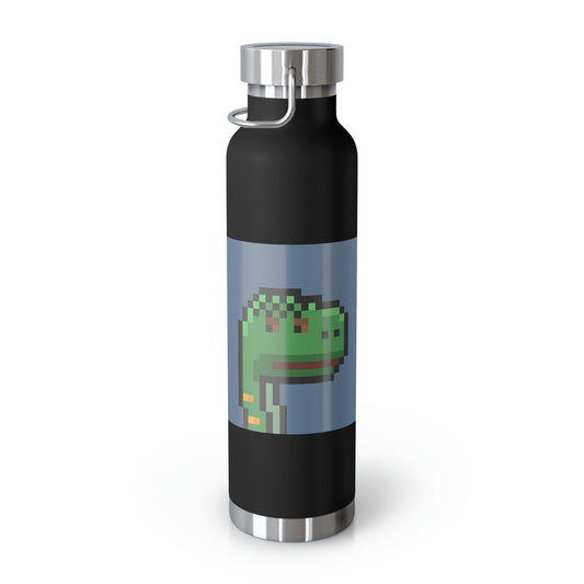 Dinosaur Dino Pixel Copper Vacuum Insulated Bottle, 22oz