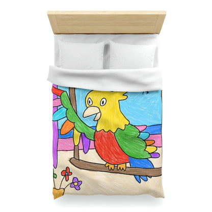 Animal Lover Parrot Perfect Gift for Parrot Owners Microfiber Duvet Cover