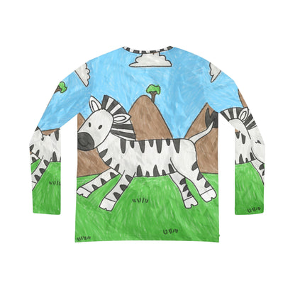 Zebra Graphic Hipster Zebra Animal Women's Long Sleeve V-neck Shirt