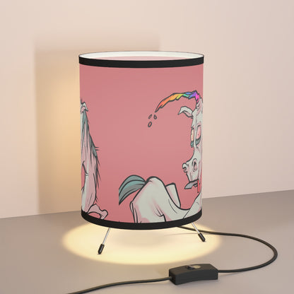 Unicorn Mythical Creature Tripod Lamp with High-Res Printed Shade, US\CA plug