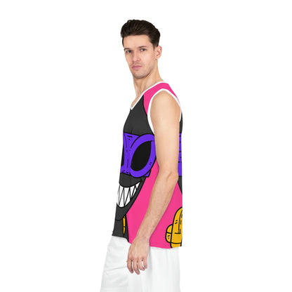 Dark Ninja Warrior Alien Visitor Basketball Jersey (AOP)