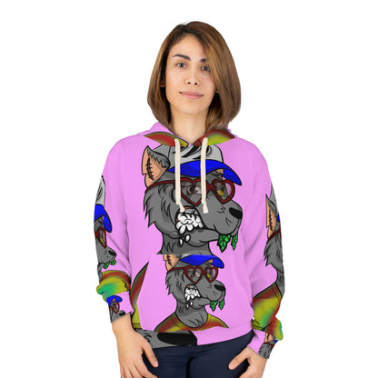 Love Wolf Heart Werewolve AOP Unisex Pullover Hoodie