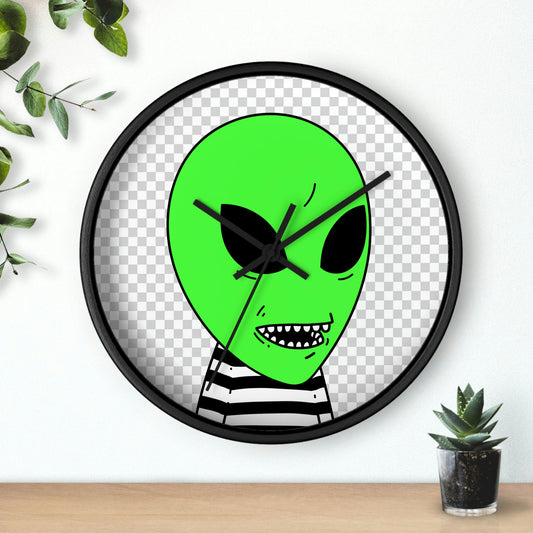 Clean Teeth Toothy Alien Wall clock