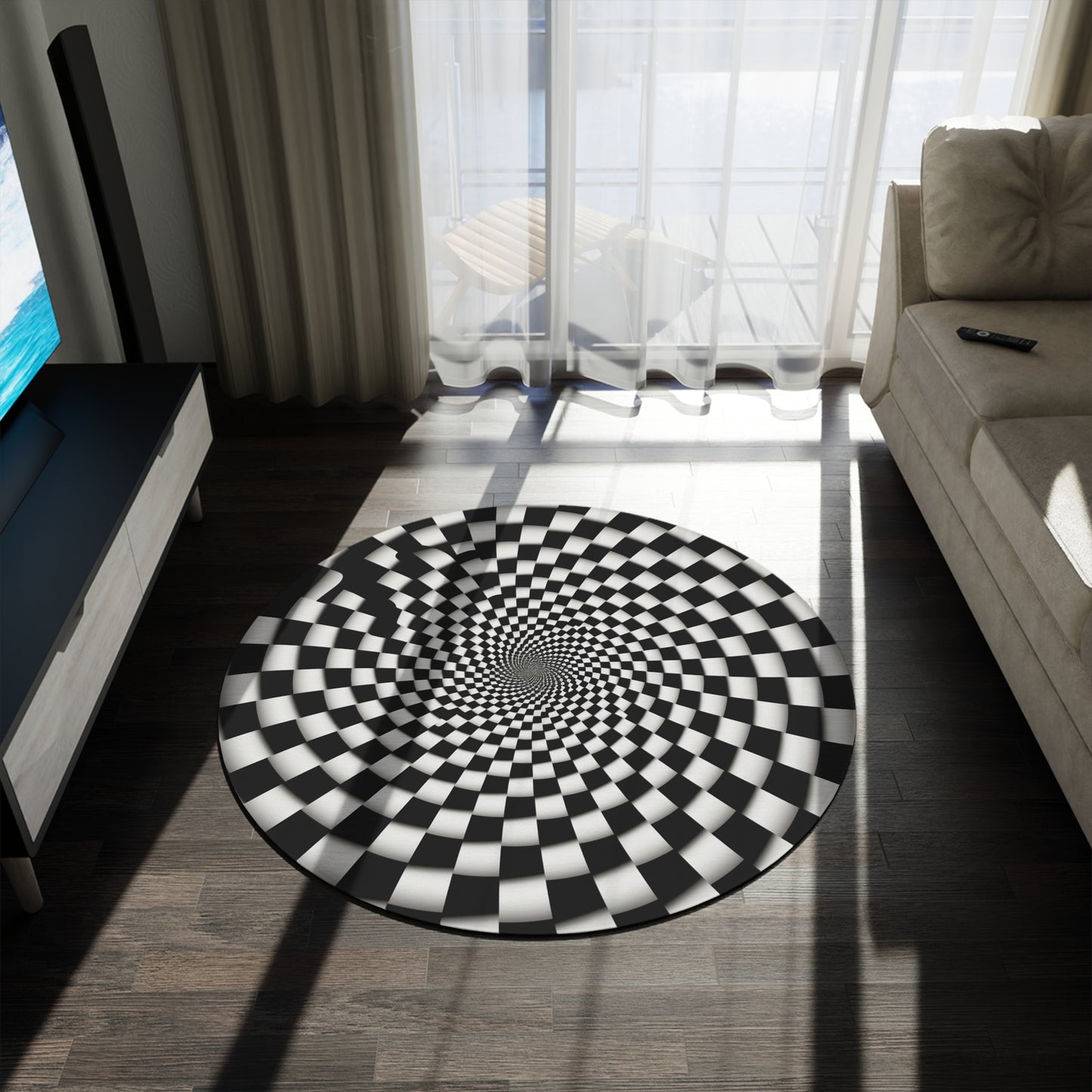 Alfombra redonda Vortex Illusion Design One