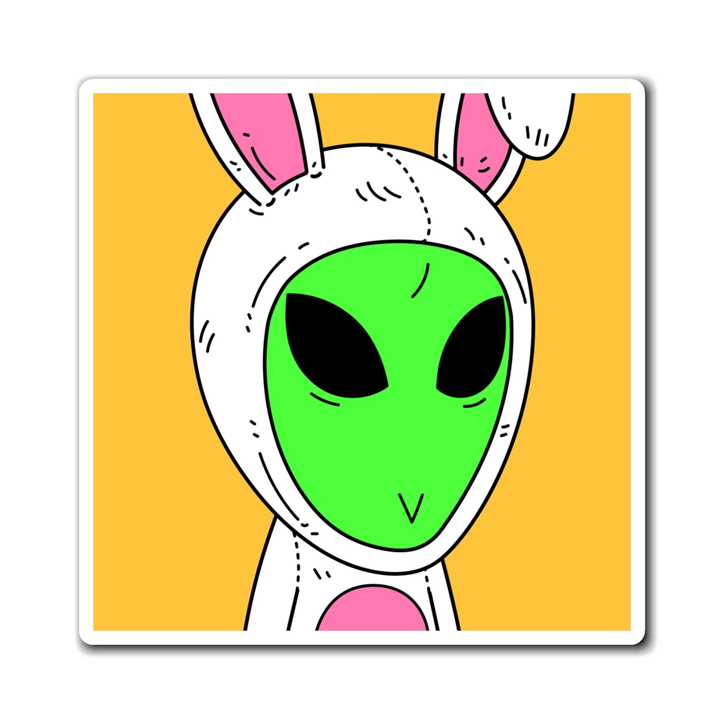 Bunny Easter Rabbit Alien Visitor Magnets