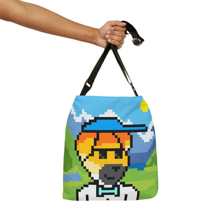 Dog Animal Pet Pixel Adjustable Tote Bag (AOP)