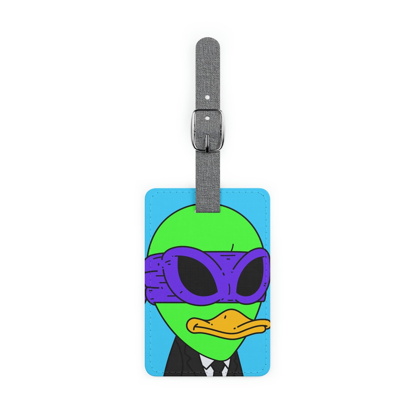 Visitor 751 Alien Saffiano Polyester Luggage Tag, Rectangle