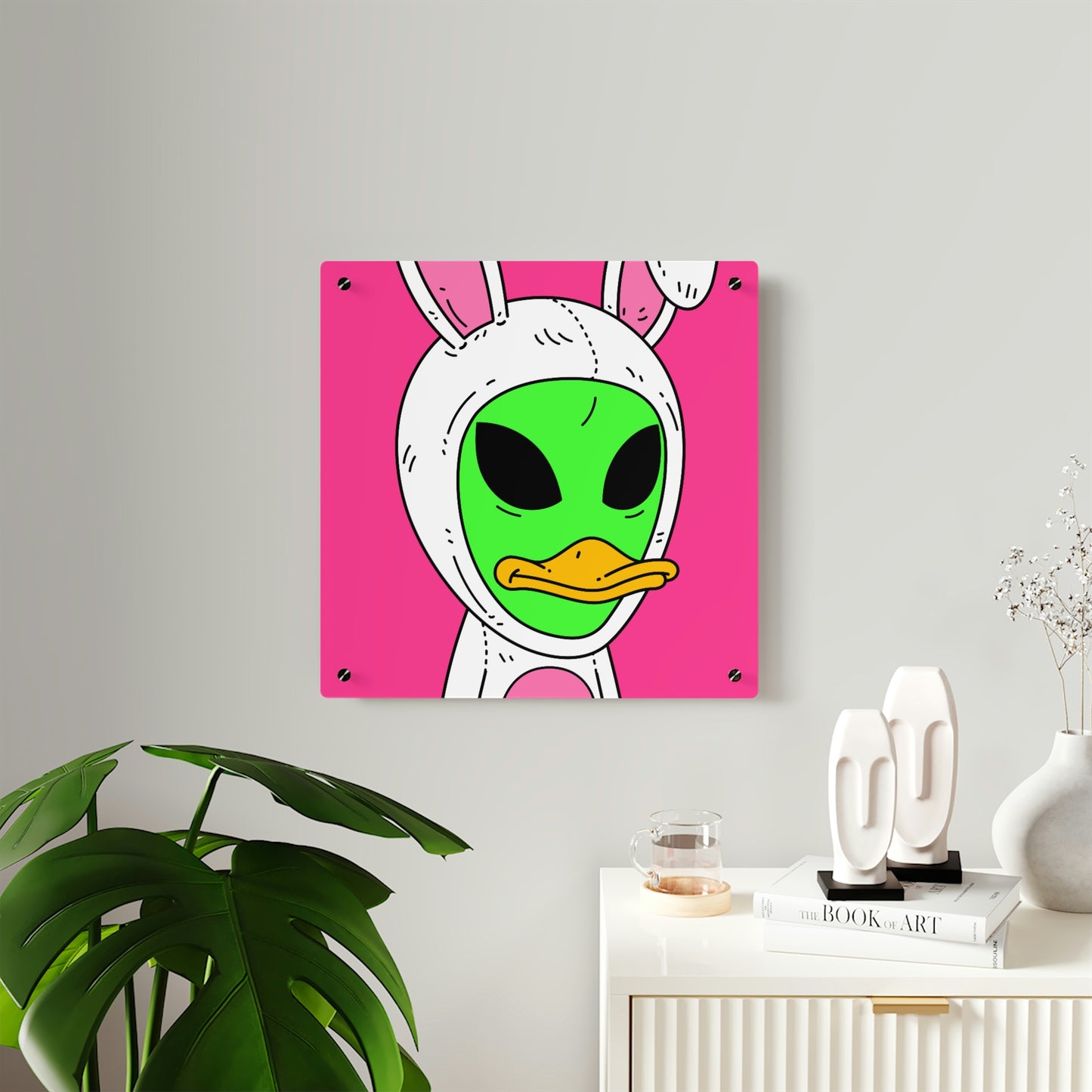 Duck Bunny Alien Acrylic Wall Art Panels