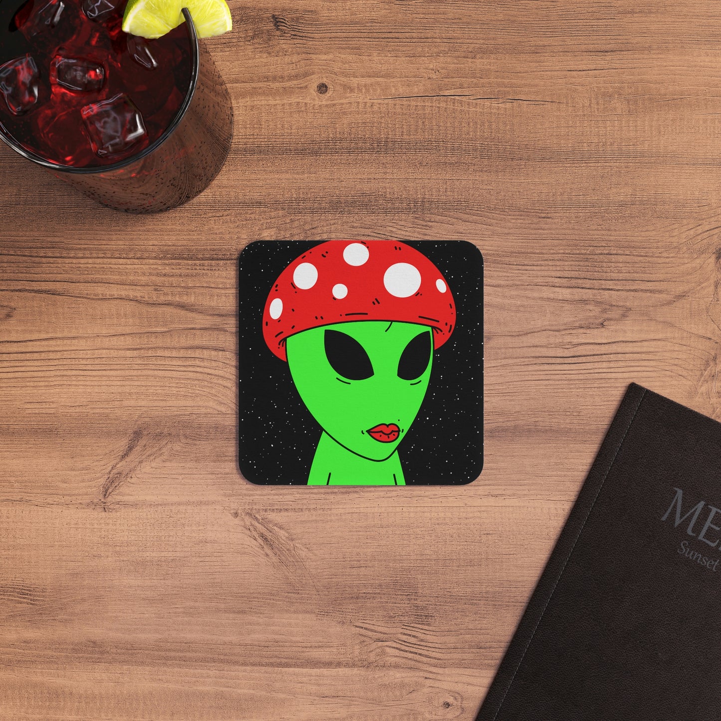 Mushroom Galaxy Alien Star Coasters (50, 100 pcs)