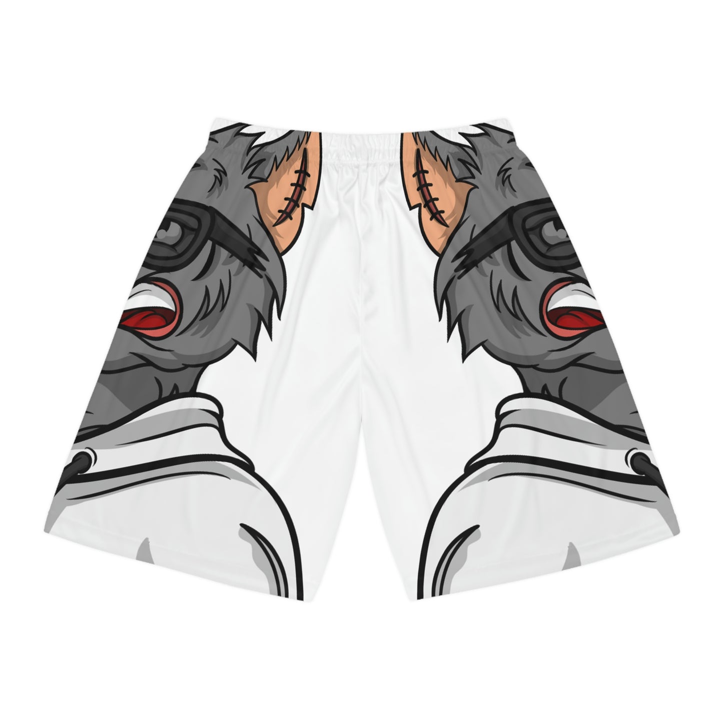 Wolve Healthy Fit Animal Lover Dog Wolf Basketball Shorts