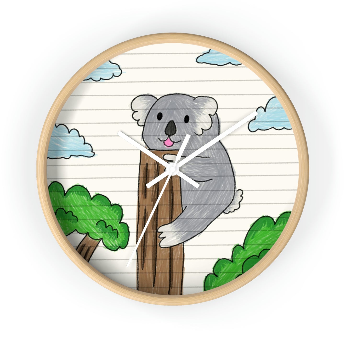 Koala Bear Animal Tree Climber Wall clock