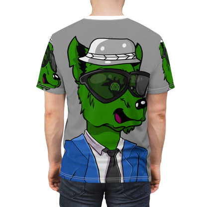 Werewolve Wolf Business Suit Cartoon Unisex AOP Cut & Sew Tee