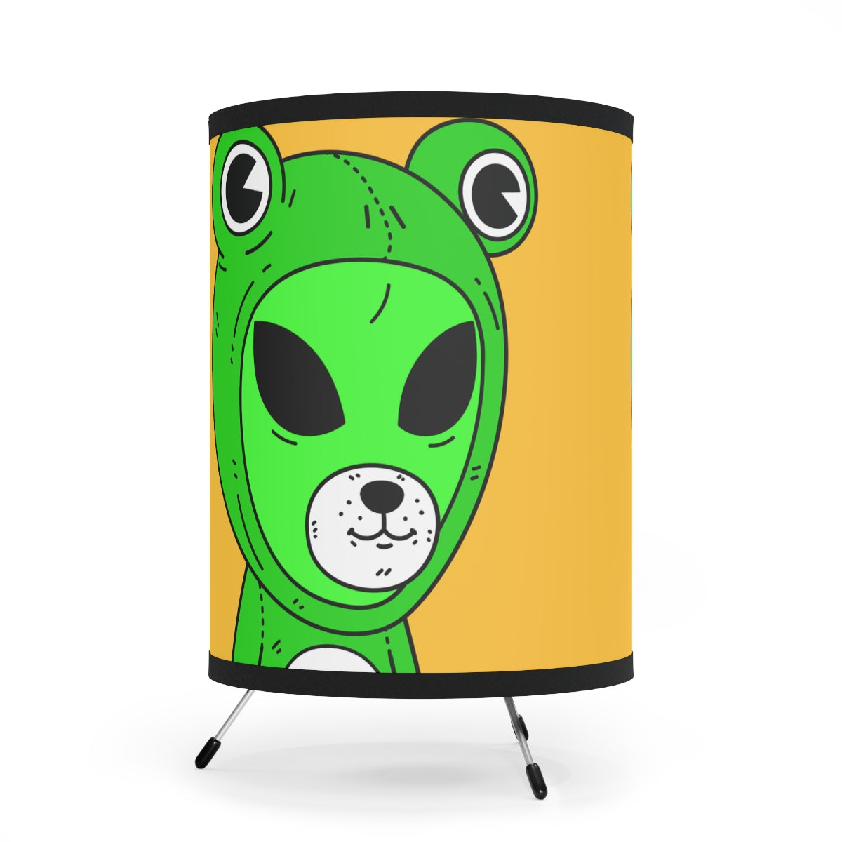 Lámpara trípode con personaje alienígena equipada con Froggy Frog y pantalla impresa de alta resolución, enchufe EE. UU./CA 