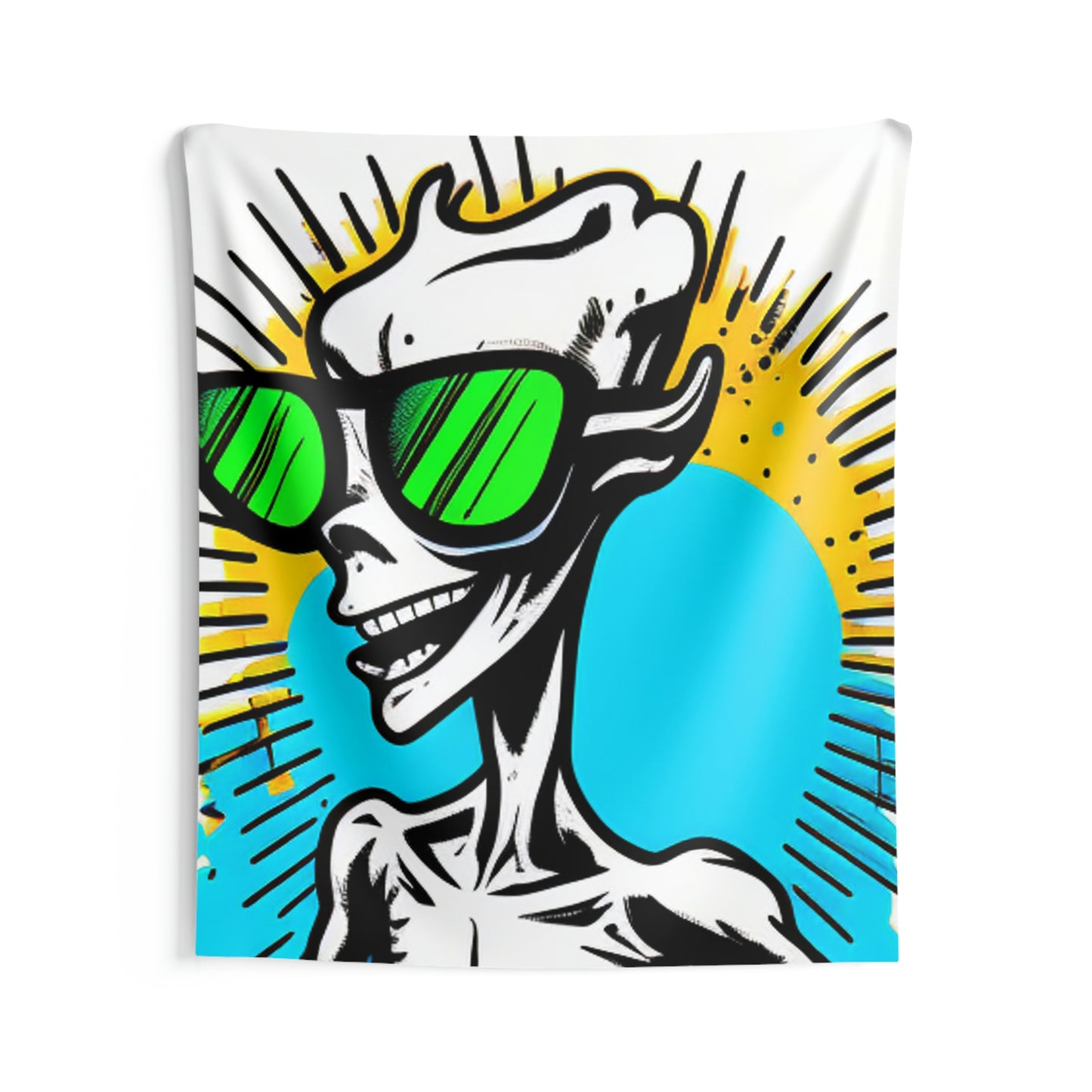 Space Character Alien Sun Pop Culture Indoor Wall Tapestries