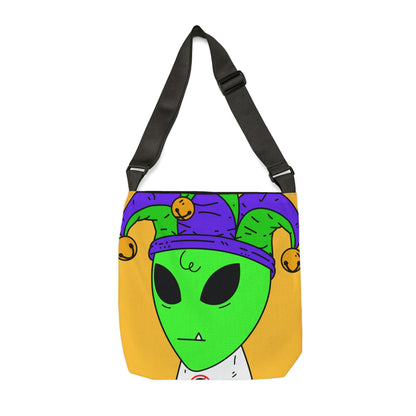 Jester Alien Joker Visitor Adjustable Tote Bag (AOP)