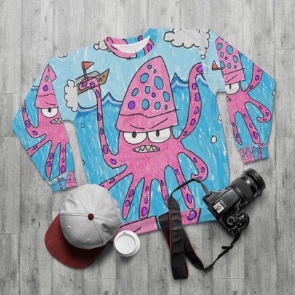 The Kraken Octopus Clean Graphic AOP Unisex Sweatshirt