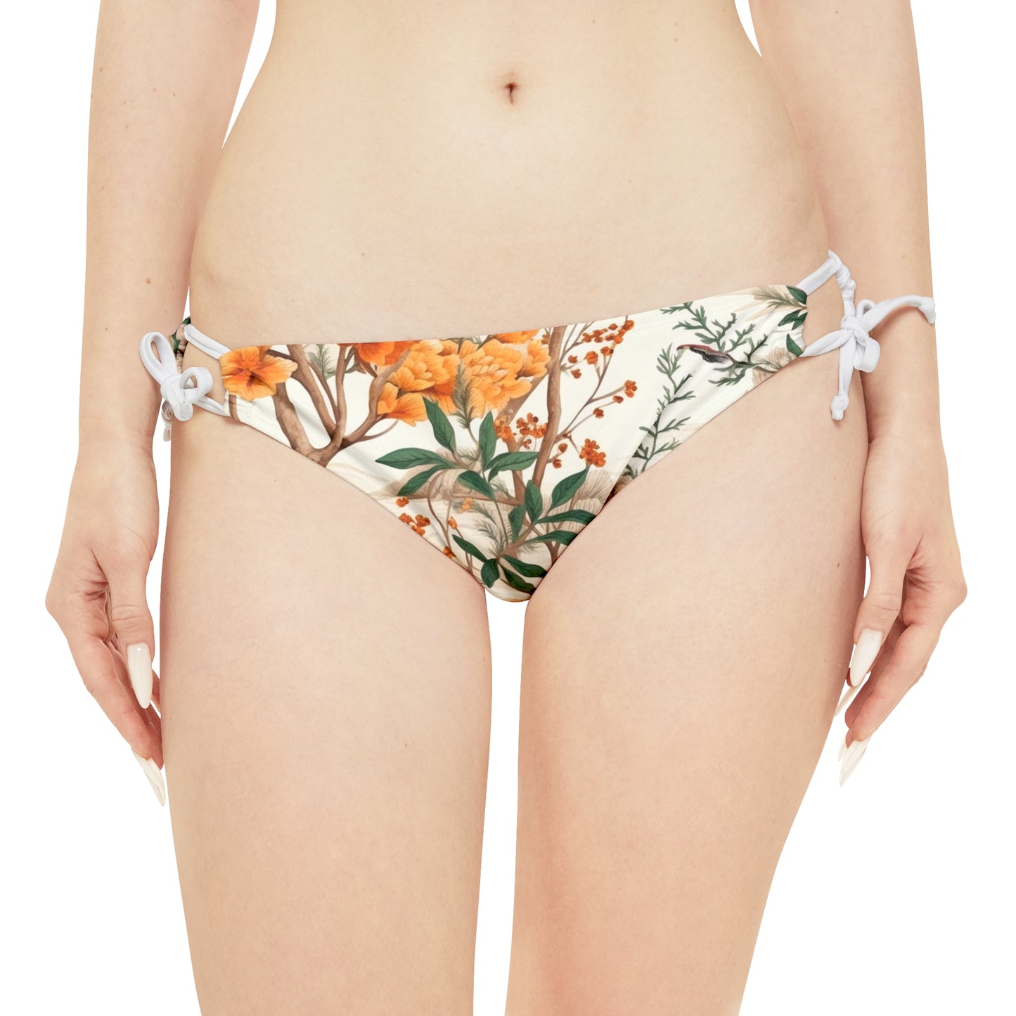 Four Seasons Beauty: Spring, Summer, Autumn & Winter Design Strappy Bikini Set (AOP)