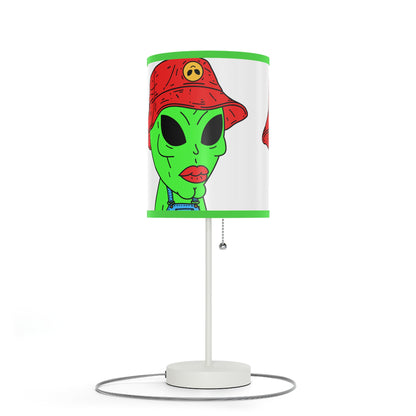 Old Alien Farmer Visitor Lamp on a Stand, US|CA plug