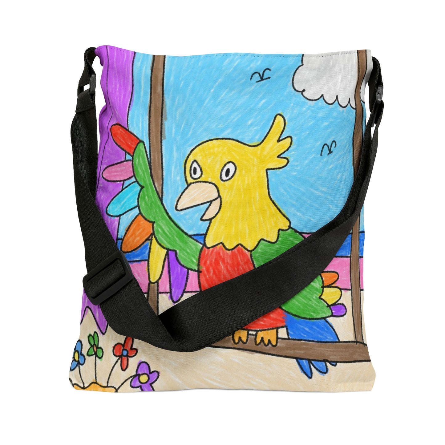 Animal Lover Parrot Perfect Gift for Parrot Owners Adjustable Tote Bag (AOP)