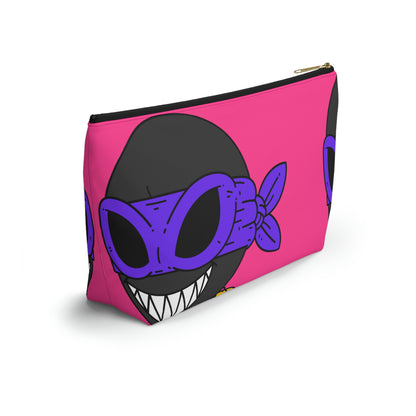 Dark Ninja Warrior Alien Visitor Accessory Pouch w T-bottom