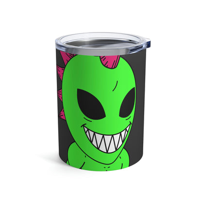 Spiked Pink Hair Muscle Alien Visitor Tumbler 10oz