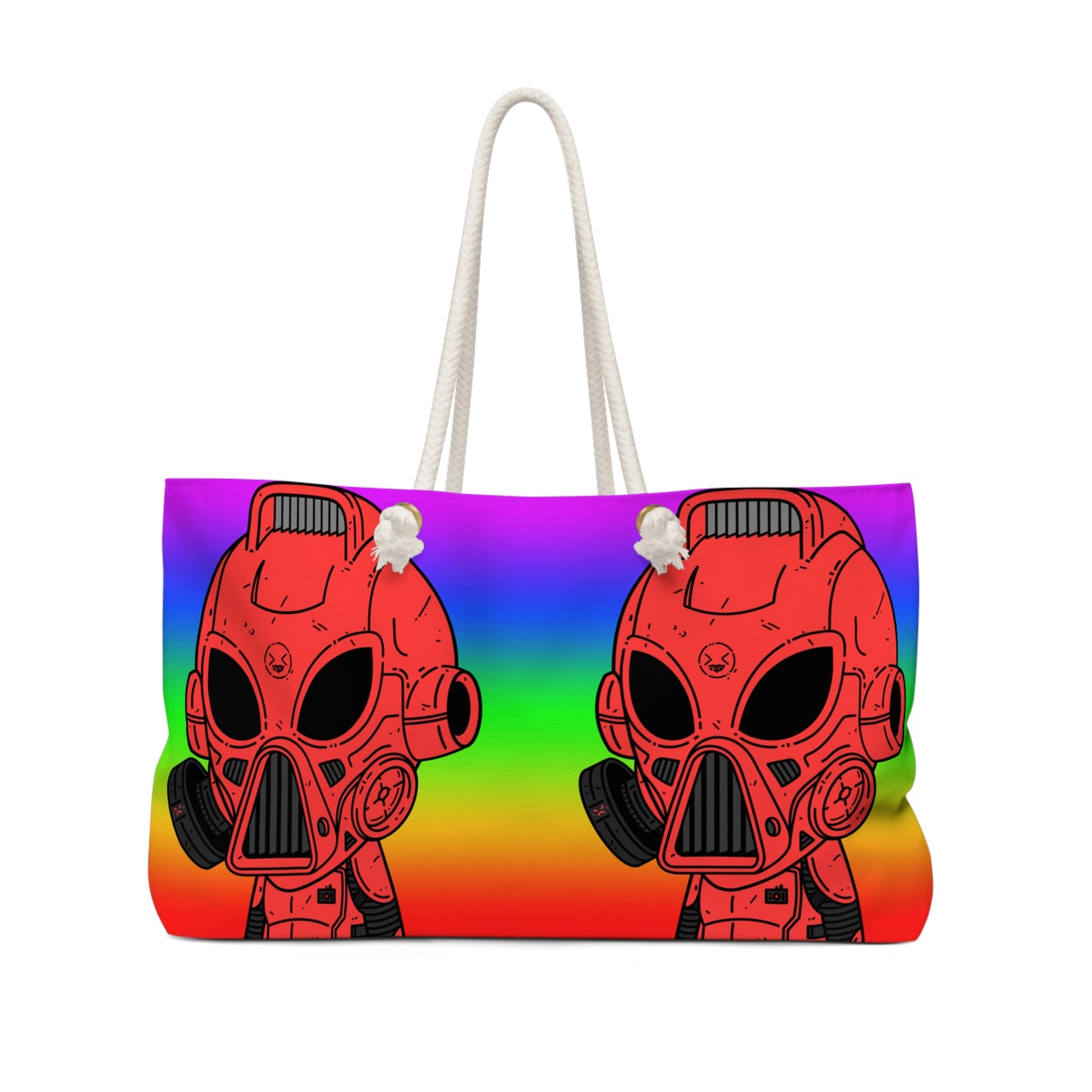 Pride Rainbow Robot Cyborg Alien Weekender Bag