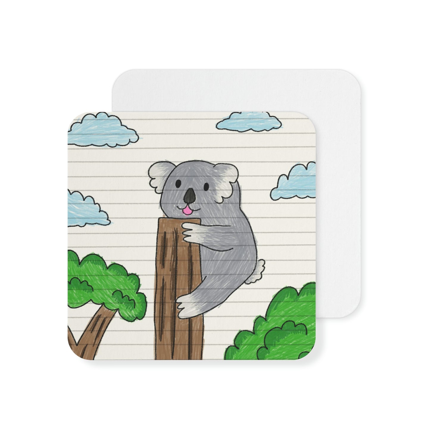 Koala Bear Animal Tree Climber Coasters (50, 100 pcs)