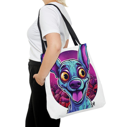 Classic Alien Dog Space Cartoon Style with a Retro Twist Tote Bag (AOP)