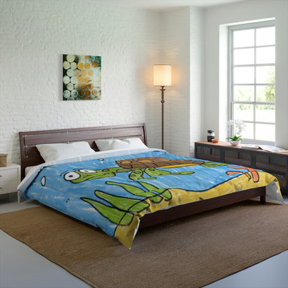 Sea Turtle Beach Sand Ocean Comforter