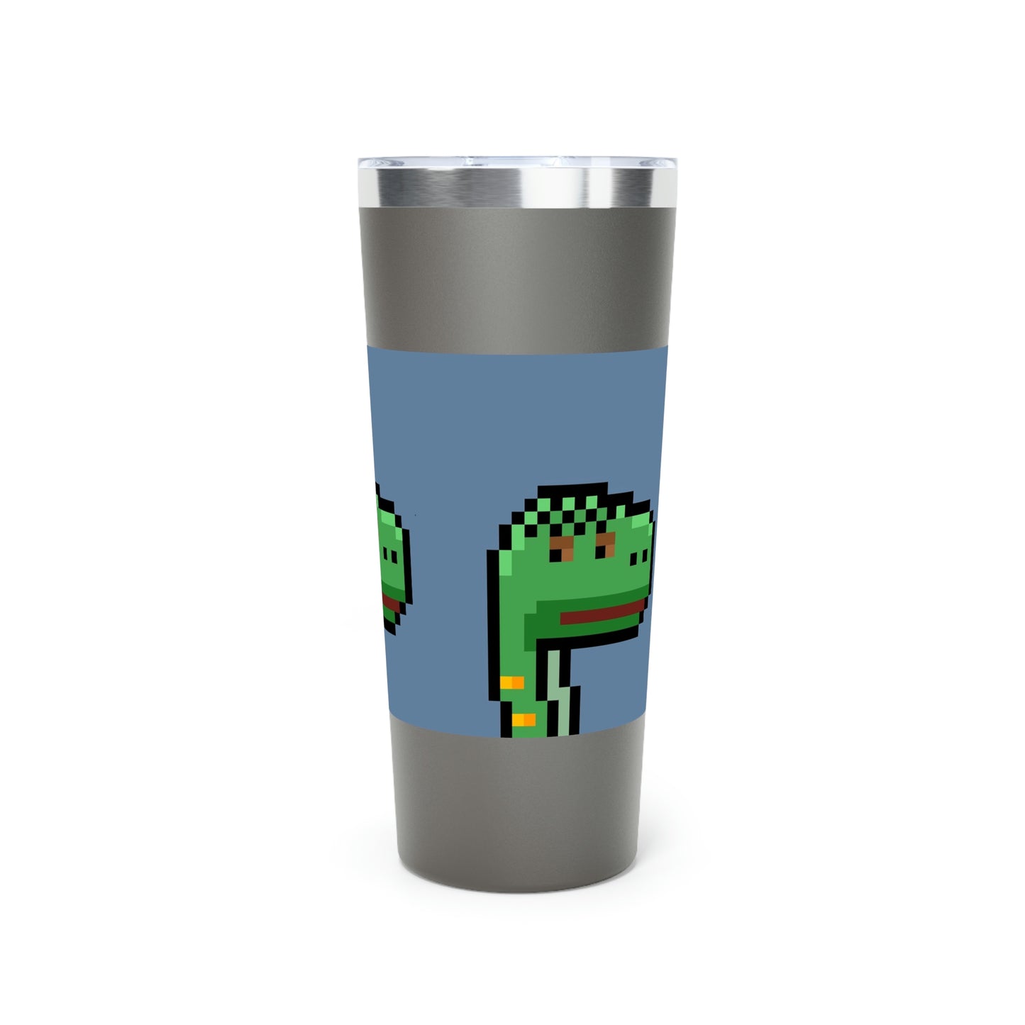 Dinosaur Dino Pixel Copper Vacuum Insulated Tumbler, 22oz